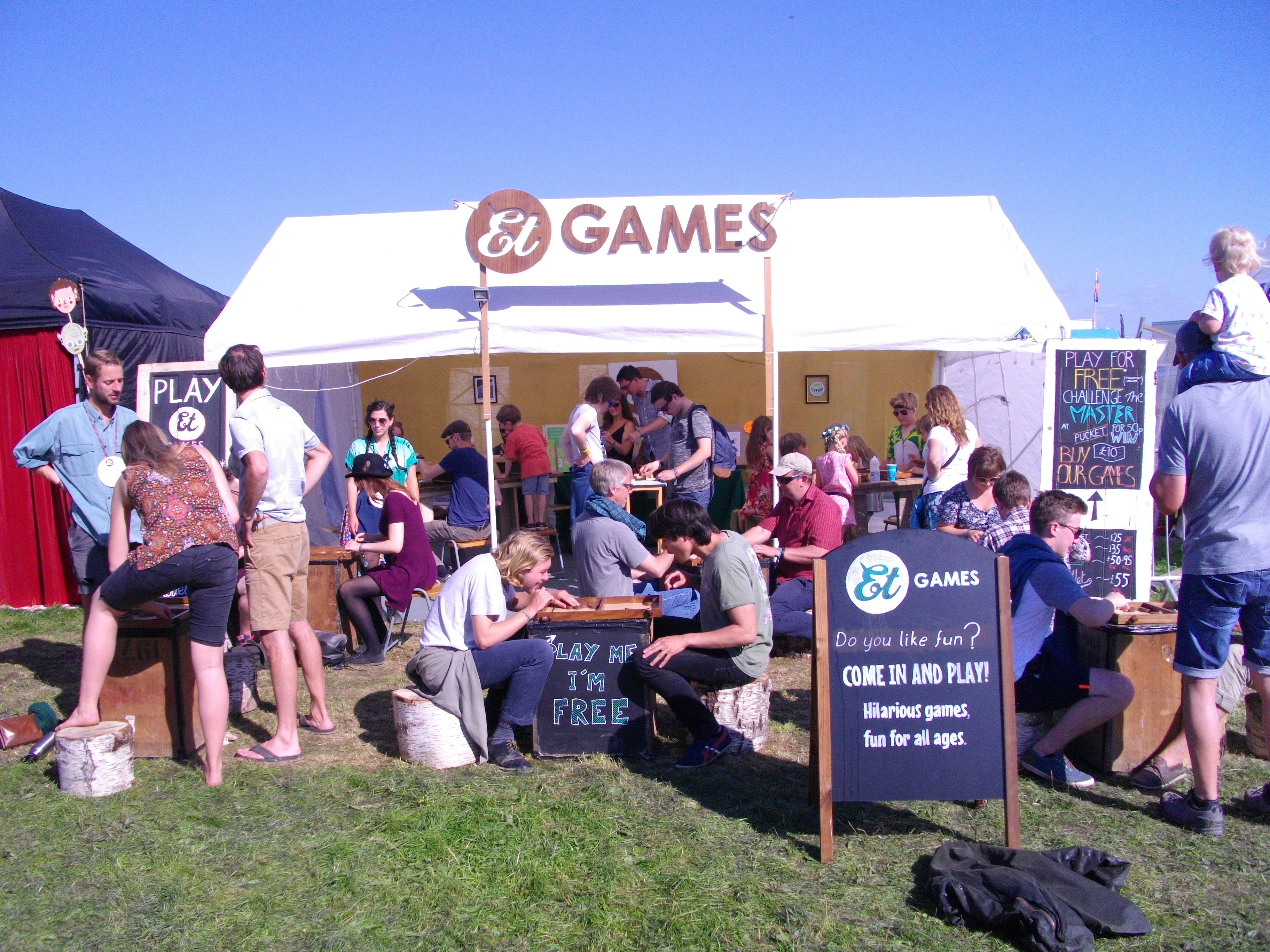 Et Games festival stand